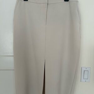 DKNY Elegant Cream Pencil Skirt
